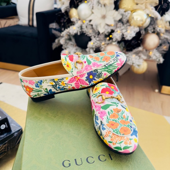 Gucci Ken Scott Jordaan Floral Print Loafer - Picture 2 of 10